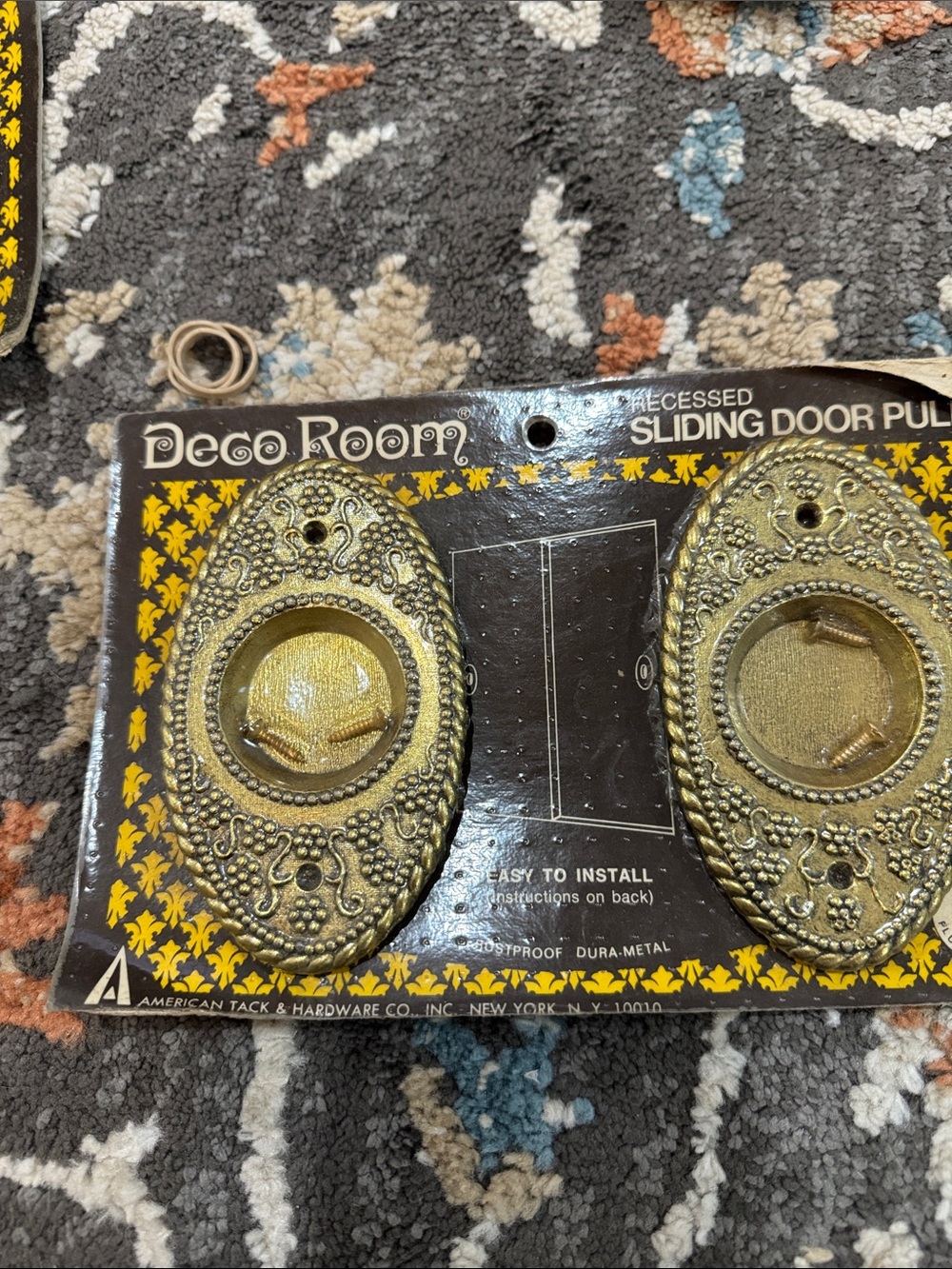 NWT Deco Room 960 Recessed Sliding Door Pulls 1970 American Tack Hardware
